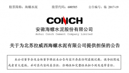 海螺水泥為北蘇海螺銀行貸款提供擔(dān)保 擔(dān)保金額9000萬(wàn)美元