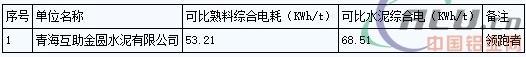 青海省2016年電解鋁、水泥行業(yè)能效“領(lǐng)跑者”企業(yè)名單公告