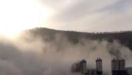 這個地方一攪拌站疑發(fā)生爆炸，造成嚴(yán)重污染！