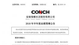 海螺、華新、冀東等半年報預(yù)喜 水泥行業(yè)利潤有望創(chuàng)新高