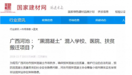 廣西天峨“黑混凝土”大開綠燈“秘密”何在？