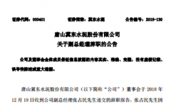 冀東水泥:關于副總經理辭職的公告