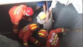 緊急救援！湖南一混凝土企業(yè)工人因操作不慎掉入水泥坑！