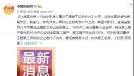 國(guó)資委令！復(fù)工滯后企業(yè)被約談！