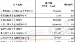 行業(yè)利潤創(chuàng)歷史新高！各大水泥集團(tuán)2019年業(yè)績發(fā)布！