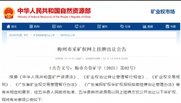 1.5億元起拍！又一儲(chǔ)量超億噸水泥用石灰?guī)r礦采礦權(quán)出讓！