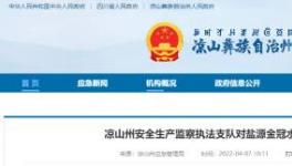 應(yīng)急管理局通報(bào)：鹽源金冠水泥被查出多處問(wèn)題！