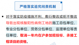 ?住建委：工地出現(xiàn)5人及以上核酸陽性的，取消投標(biāo)資格！